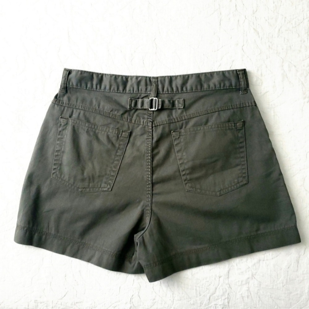 Palmetto's Vintage Army Green High Waisted Boho Festival Shorts, Size 9 - Picture 2 of 16